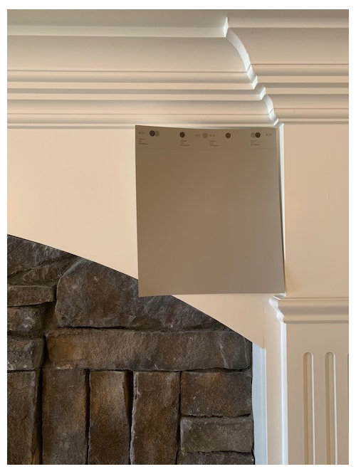 Would you paint and put painting over the molding above fireplace?