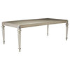 Coaster Furniture Danette Rectangular Dining Table, Metallic Platinum