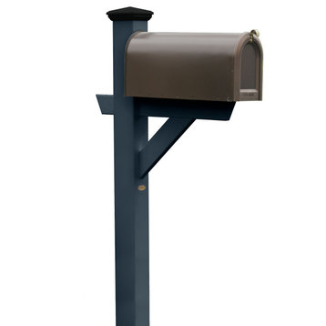 Hazleton Mailbox Post, Federal Blue