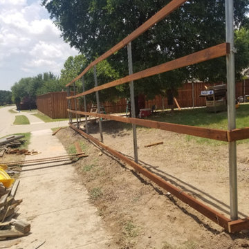 irrigation , sod, plantation , stine work