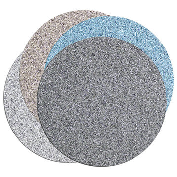 Sparkles Home Luminous Round Rhinestone Placemat - Charcoal