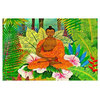 Buddha in the Jungle Area Rug, 72.5"x52.5"