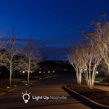 Landscape lighting for HOA in Hendersonville, TN