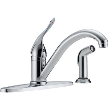 Delta 400LF-HDF Side Spray Kitchen Faucet - Chrome