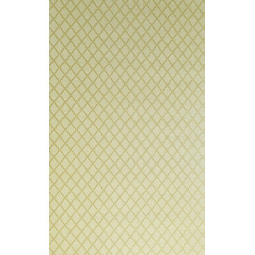 Embossed yellow gold metallic faux fabric diamonds Wallpaper, 8.5'' X 11'' Samp