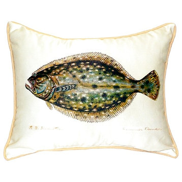 Flounder Large Indoor/Outdoor Pillow, 16"x20"