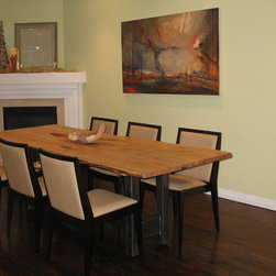 Urban Tree Salvage - Reclaimed Maple Live Edge Dining Table - Dining Tables