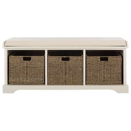 Lonan  Wicker Storage Bench, Amh5733C