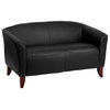 Flash Furniture Hercules Imperial Series Leather Love Seat, Black