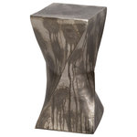 Uttermost - Uttermost 25063 Euphrates - 19 inch Accent Table - Featuring A Unique Twisted Hourglass Shape, This CEuphrates 19 inch Ac Tarnished Silver/Oxi *UL Approved: YES Energy Star Qualified: n/a ADA Certified: n/a  *Number of Lights:   *Bulb Included:No *Bulb Type:No *Finish Type:Tarnished Silver/Oxidized Distress