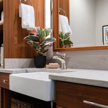 Modern Wetroom Vanity with Integrated Storage