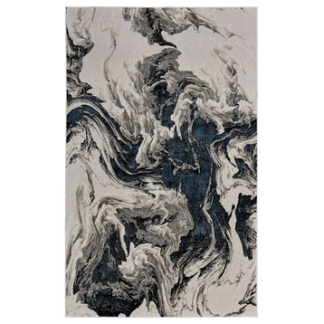 Orin Modern Abstract, Ivory/Black/Taupe, 8'x10' Area Rug