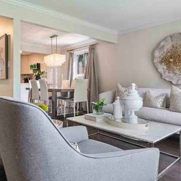 Elegant Transitional Living Room | Oakville
