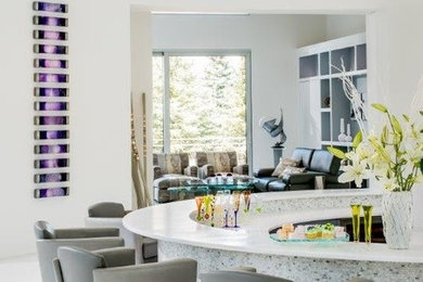 Example of a trendy home bar design in Other
