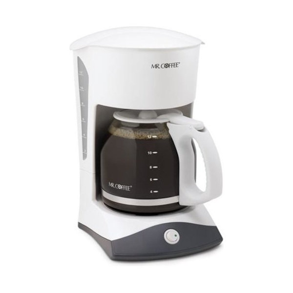 Mr. Coffee Coffeemaker, 12-Cup, White