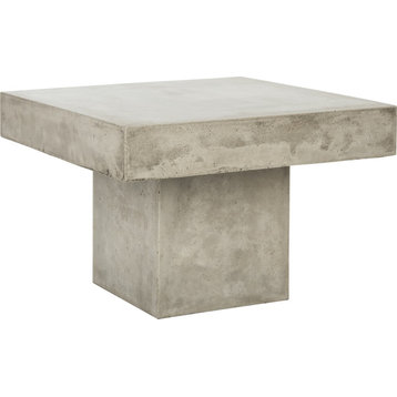 Tallen Concrete Coffee Table, Dark Gray
