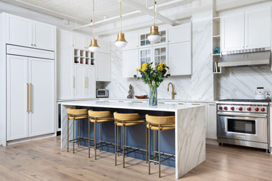 Inspiration for a contemporary kitchen remodel in New York