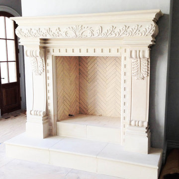Limestone Fireplaces Collection.