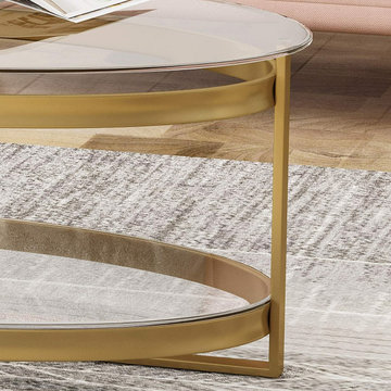 Modern Coffee Tables with Lucite Acrylic Legs