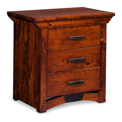 B&O Testle Bridge Nightstand w/ Drawers - Nightstands And Bedside Tables