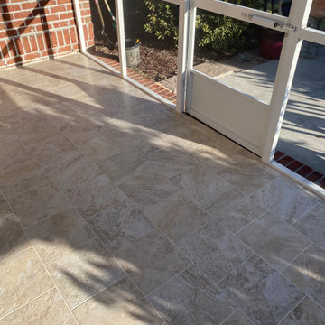 Screened Back Porch Tile Project