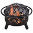 Peaktop Outdoor Steel Wood Burning Fire Pit