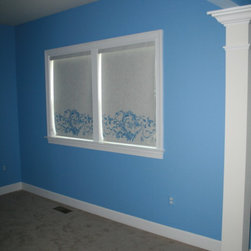 Custom Graphic Roller Shades - Window Treatments