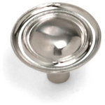 Laurey - 1 1/4" Georgetown Ambassador Knob - Satin Chrome - Laurey is todays top brand of Decorative and Functional Cabinet Hardware!  Make your home sparkle with our Decorative Knobs and Pulls, or fix up your cabinets with our Functional Hardware!  Cabinets feel better when Laurey's on them!