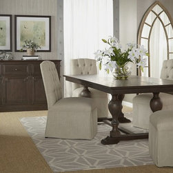 Double Trestle Extension Dining Room Table - Products