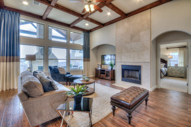Family room - transitional family room idea in Austin