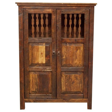 Rustic Linen Cabinet or Wine Rack 215743, 48"x22"x80"