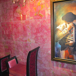 Pink Onyx Tile at Barbacoa Restaurant, Boise, Idaho - Tile