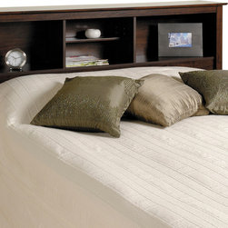 Prepac Double / Queen Bookcase Headboard in Espresso - Headboards