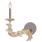 Corbett Lighting - Corbett Lighting 221-11 Cielo - 12.5" One Light Wall Sconce - Cielo 12.5" One Ligh Silver Leaf Golden T *UL Approved: YES Energy Star Qualified: n/a ADA Certified: n/a  *Number of Lights: Lamp: 1-*Wattage:60w Candelabra bulb(s) *Bulb Included:No *Bulb Type:Candelabra *Finish Type:Silver Leaf