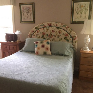 A headboard specifically designed for an adjustable bed.