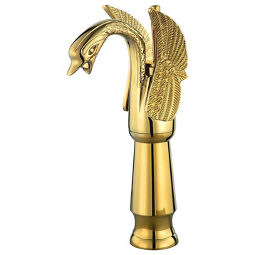 Golden Swan Deck Mounted Bathtub Faucet, A