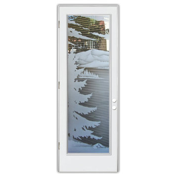 Front Door - Lake Arrowhead - Fiberglass Smooth - 36" x 80" - Knob on Right...