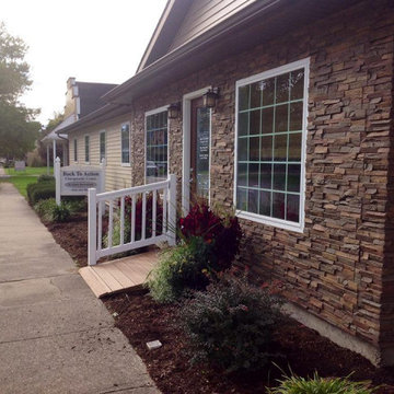 Exterior Designs featuring Faux Stone