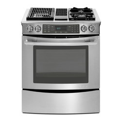 Jenn-Air 30" Slide-in Dual Fuel Downdraft Range, Stainless/blk | JDS9860CDS - Gas Ranges And Electric Ranges