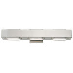 Livex Lighting - Livex Lighting 14853-91 Kimball - 23" 24W 3 LED ADA Bath Vanity - The simple, elegant design of the Kimball offers cKimball 23" 24W 3 LE Brushed Nickel Satin *UL Approved: YES Energy Star Qualified: n/a ADA Certified: YES  *Number of Lights: Lamp: 3-*Wattage:8w LED bulb(s) *Bulb Included:Yes *Bulb Type:LED *Finish Type:Brushed Nickel