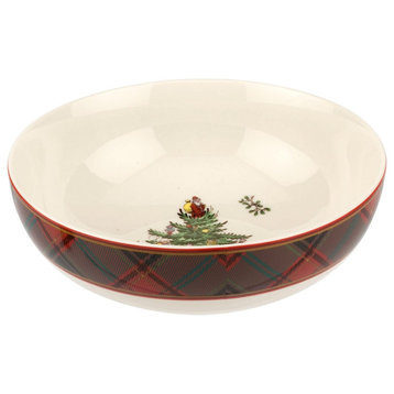 Spode Christmas Tree Collection Tartan Porcelain Bowl
