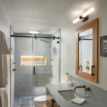 Modern Compact Bathroom Remodel