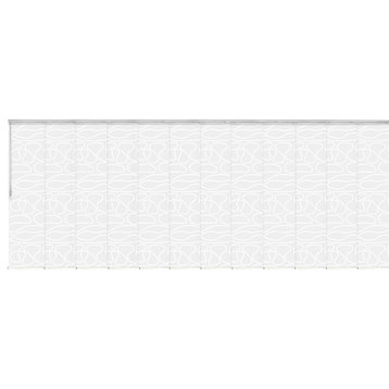 Calisto 12-Panel Track Extendable Vertical Blinds 140-260"W