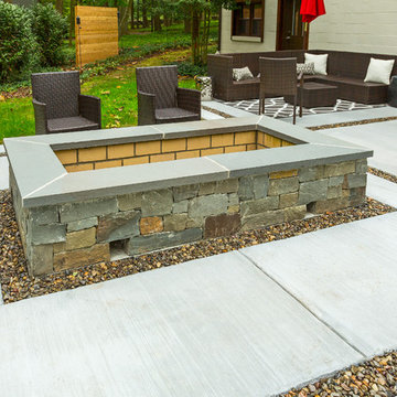 Broom Finish Concrete Patio