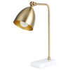CO-Z 18.3" Gold Desk Lamp With Marble Base & Adjustable Shade