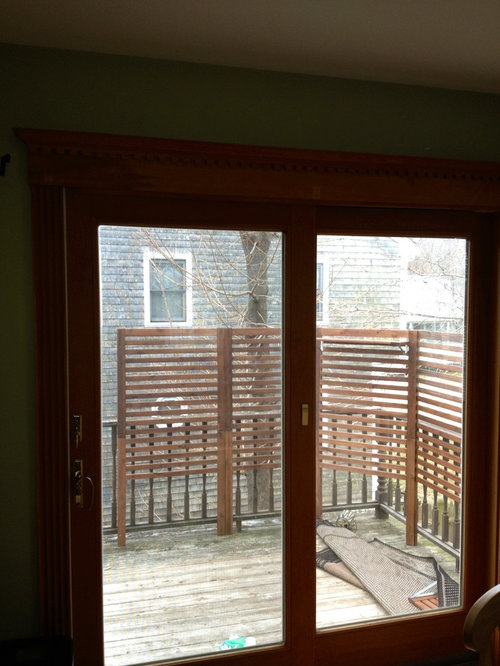 Need help choosing patio door window treatments