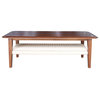 Huron Coffee Table With Papercord Shelf