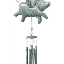 Flying Pig Wind Chime-8840WV1 - Wind Chimes