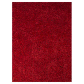 Amer Rugs Illustrations ILT-1 Red Red Shag - 3'6"x5'6" Rectangle Area Rug