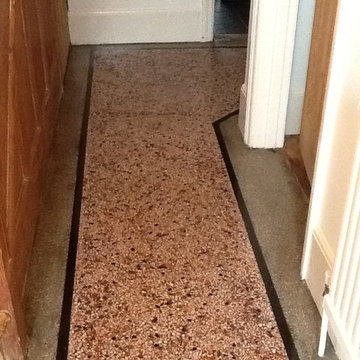 Heavily Soiled Terrazzo Hallway Restored in Northampton